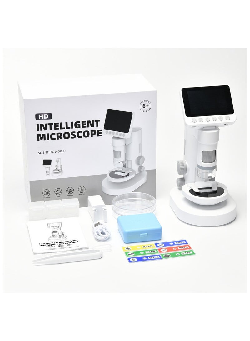 general Microscope for Kids Science Kits Kids Microscope Up to 1000X Zoom with Pocket Handheld Design HD Foldable Screen Educational Toys - Image 1