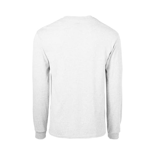 Soffe Mens Long-Sleeve Cotton T-Shirt, White, Large - Image 3
