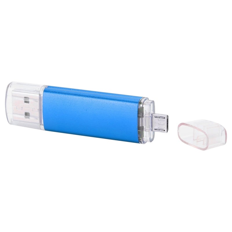 2 In 1 USB Flash Drive High Capacity Aluminum Alloy - Fast Data Transfer OTG USB Drive for Mobile Phones Computers Windows OS X Linux Android Systems - Image 2