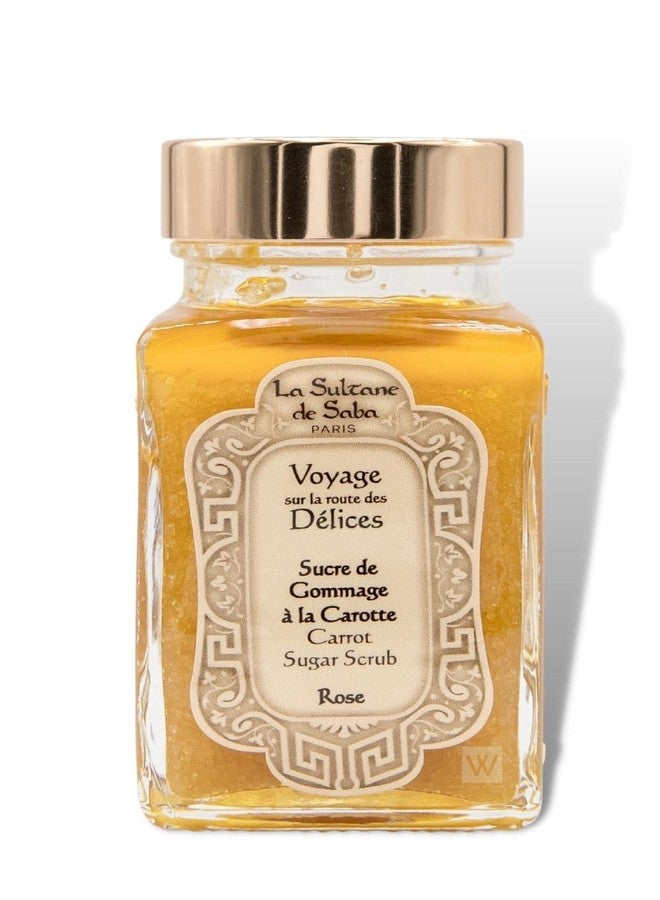 La Sultane de Saba - Exfoliating Sugar Scrub with Carrot and Rose, 100ml / 3.4 Fl Oz