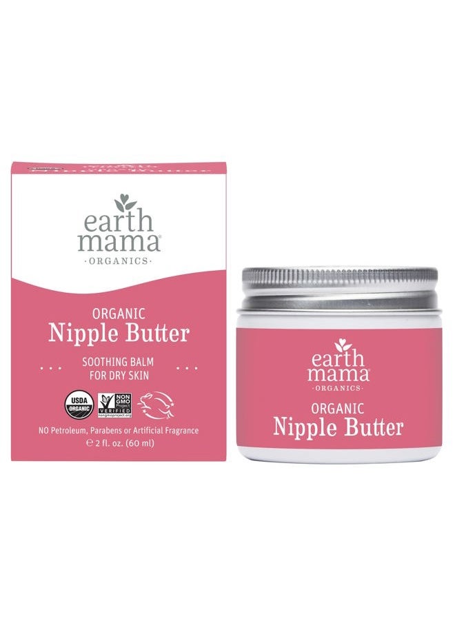 Earth Mama Organic Nipple Butter Breastfeeding Cream, Lanolin-Free, Safe for Nursing & Dry Skin, Non-GMO Project Verified, 2 Fl Oz  - Image 2