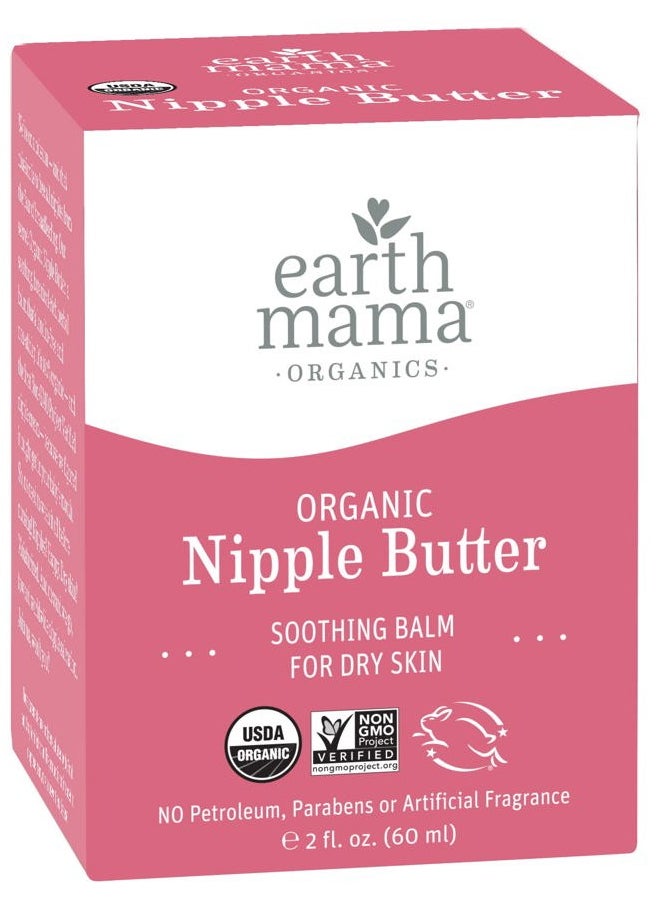 Earth Mama Organic Nipple Butter Breastfeeding Cream, Lanolin-Free, Safe for Nursing & Dry Skin, Non-GMO Project Verified, 2 Fl Oz  - Image 3