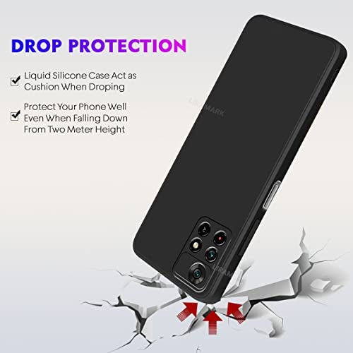 LIRAMARK Silicone Soft Back Cover Case for Mi Redmi Note 11T 5G / Poco M4 Pro 5G/ Note 11 5G (Silicone Black) - Image 5