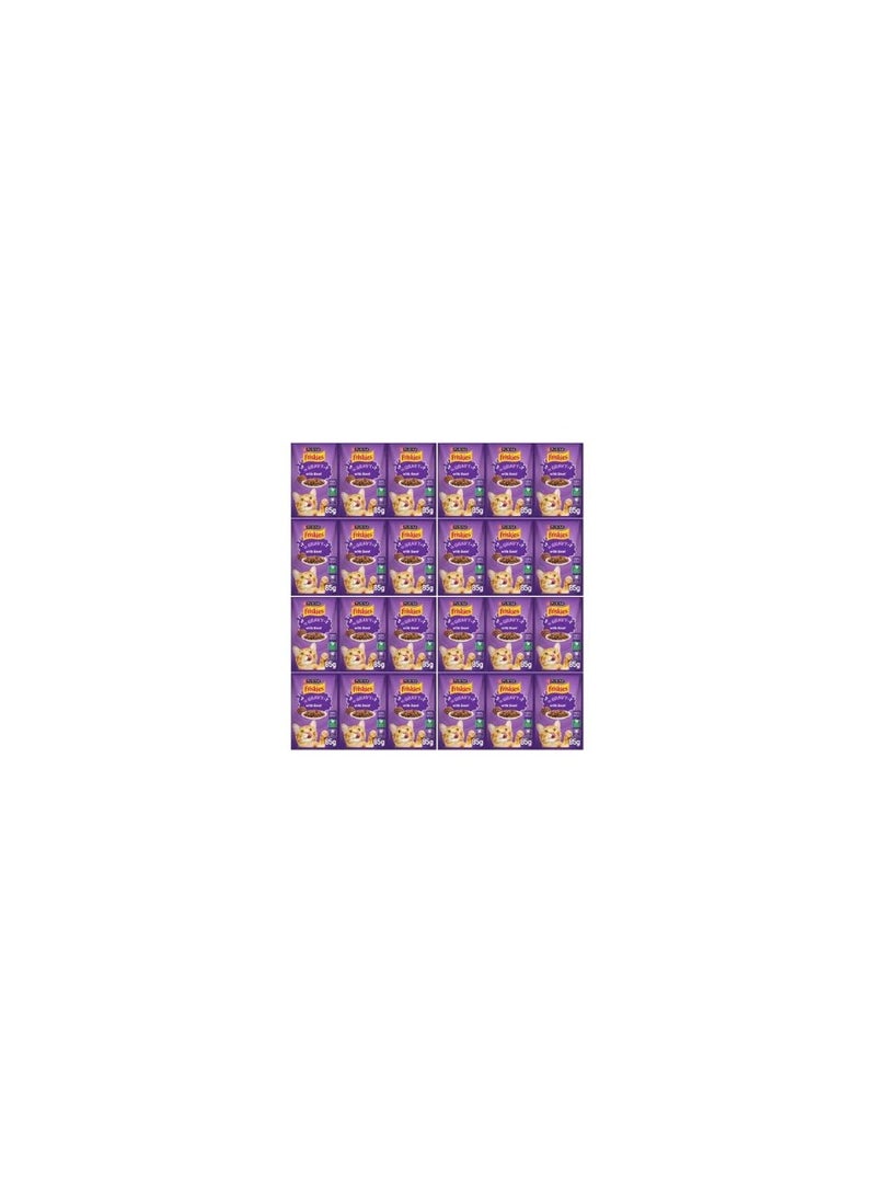 Friskies Friskies Wet Cat Food Pouch Meat 85g Pack of 26 