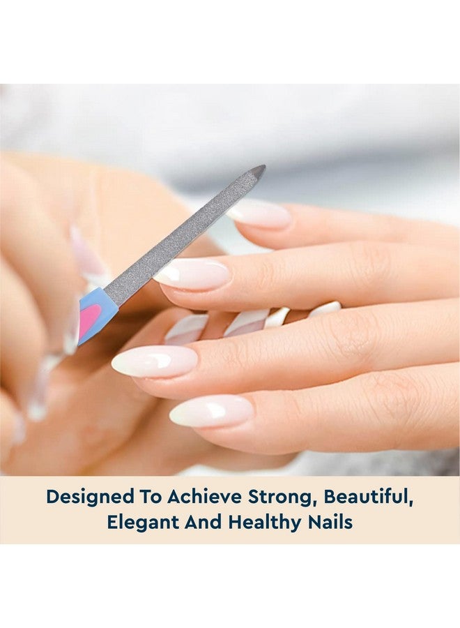 غوب GUBB 2 في 1 مبرد أظافر مع مزيل الجلد المحيط، أداة مانيكير - مصمم للحصول على أظافر قوية وأنيقة وصحية، مصنوع من الفولاذ المقاوم للصدأ المتين - Image 3