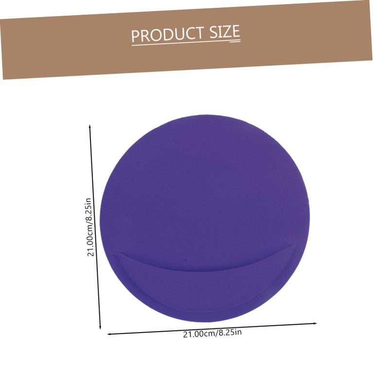 Ergonomic Mouse Pad With Wrist Support Non Slip Office Use 2 Pack Black Purple - Image 3