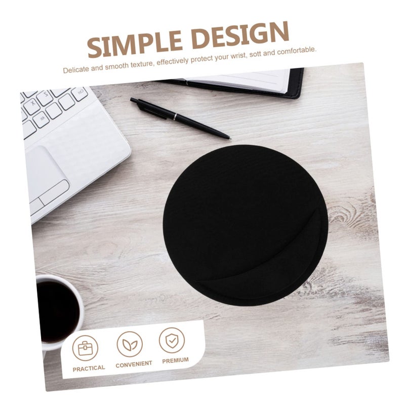 Ergonomic Mouse Pad With Wrist Support Non Slip Office Use 2 Pack Black Purple - Image 4