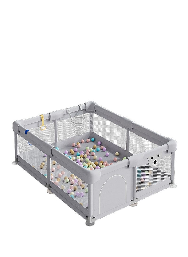 Generic Baby Playpen 150c*180cm, Play Pens for Babies and Toddlers Baby Fence Baby Play Yards for Indoor & Outdoor with Breathable Mesh Anti-Fall Playpen  - Image 1