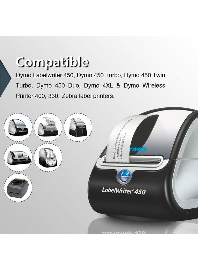 BETCKEY Compatible Dymo 30252 (11/8" X 31/2") Address & Barcode Labels Compatible With Dymo Labelwriter 450 4Xl & Zebra Desktop Printers [16 Rolls/5600 Labels] - Image 3