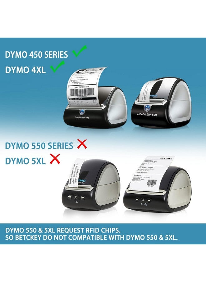 BETCKEY Compatible Dymo 30252 (11/8" X 31/2") Address & Barcode Labels Compatible With Dymo Labelwriter 450 4Xl & Zebra Desktop Printers [16 Rolls/5600 Labels] - Image 4