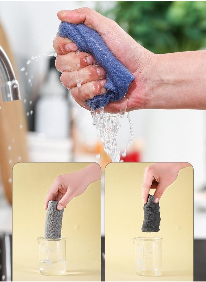 MOTRK - Kitchen Towels Disposable Cleaning Towels Microfiber Towels 20 Sheets Kitchen Towels Reusable with Dispenser Box Multipurpose Cleaning Wipes - Image 1