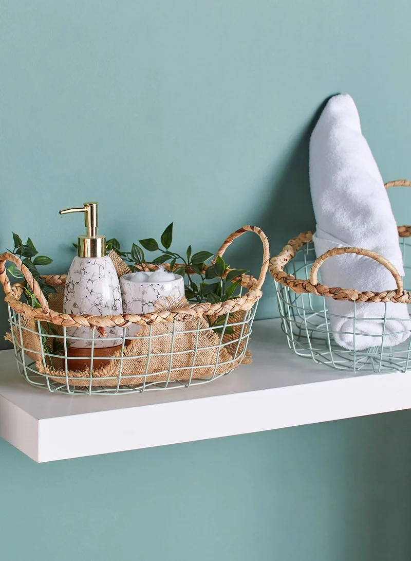 Sass & Belle Set Of 2 Wire Storage Basket