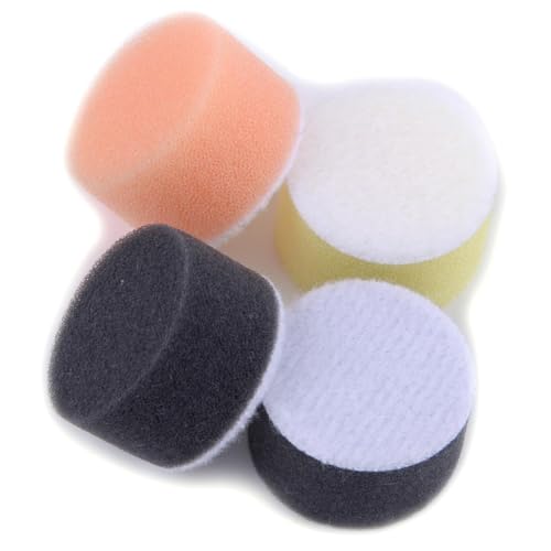 beler 2pcs 1" 25mm M6 Backer Plate & 60pcs Mixed Sponge Buffing Polishing Pads (rough & medium & fine 20pcs each) Fit For Car Polisher - Image 5