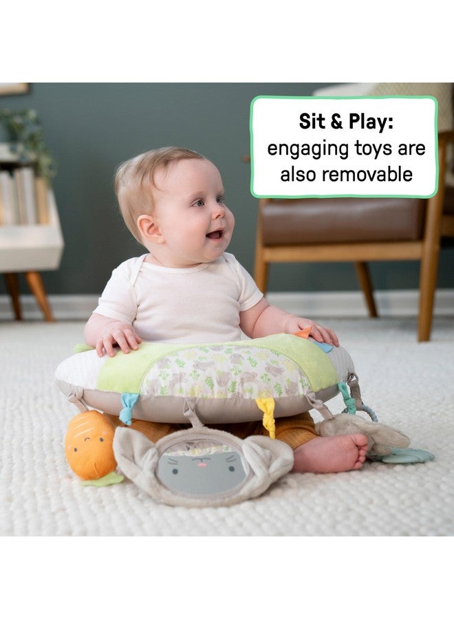 ingenuity وسادة وقت البطن إنجينيتي كوزي بروب سيلفي، متعددة الحواس، 4 ألعاب قابلة للإزالة، 0+M - أرنب محشو - Image 5