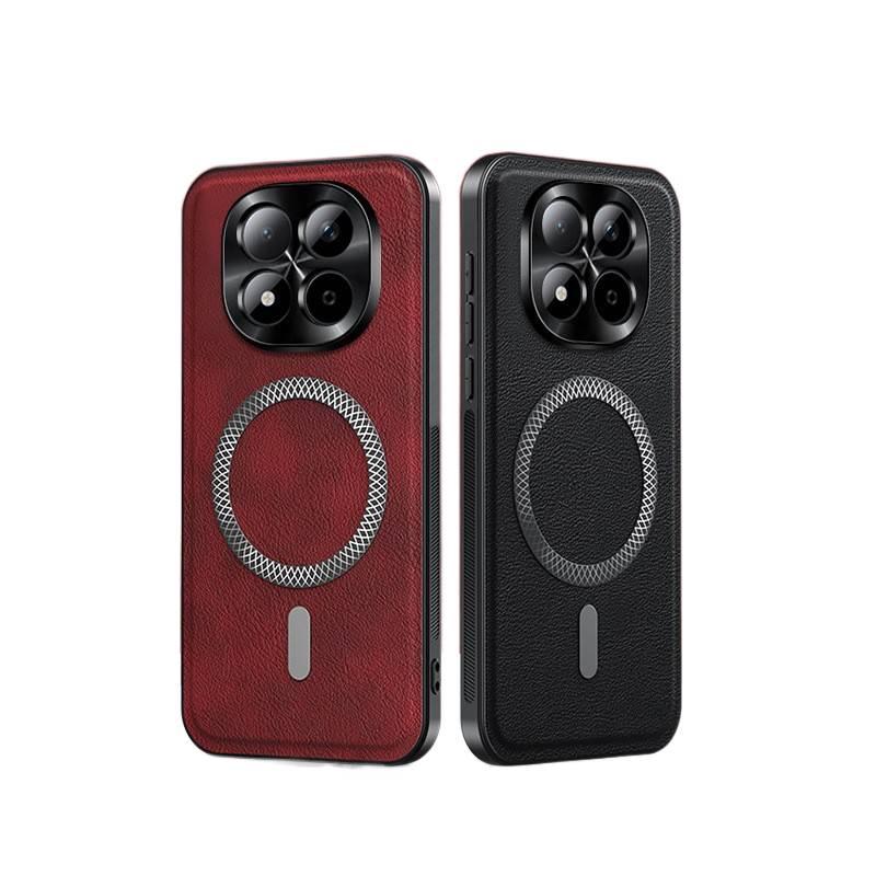 LS MagSafe Case, Shockproof Cover for Redmi Note 15, Drop Protection, Strong Magnetic, Red - Image 2
