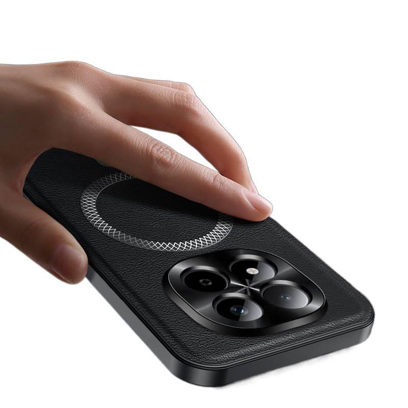 LS MagSafe Case, Shockproof Cover for Redmi Note 15, Drop Protection, Strong Magnetic, Red - Image 3