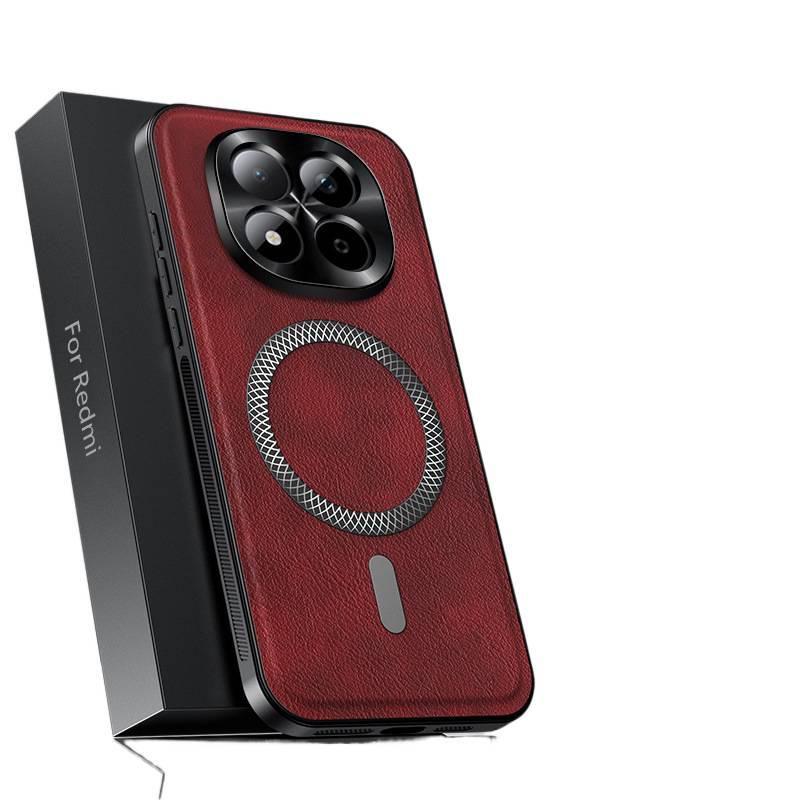 LS MagSafe Case, Shockproof Cover for Redmi Note 15, Drop Protection, Strong Magnetic, Red - Image 1
