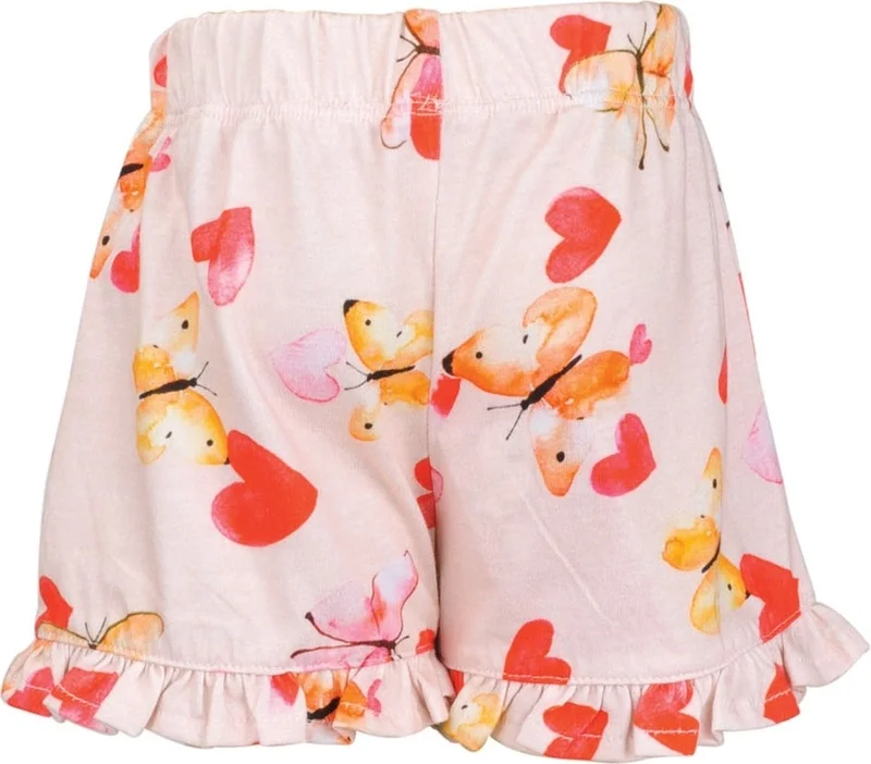زيلاند Baby Girl Heart Patterned Frilled Heart Comfortable Shorts (9MONTH-8YEARS)