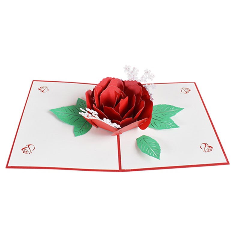 بطاقات عيد الميلاد ثلاثية الأبعاد المنبثقة مع فراغات داخلية من الورق الصلب - أظرف أنيقة بختم مائي لتحيات الأعياد واحتفالات الكريسماس لجميع الأعمار - Image 1