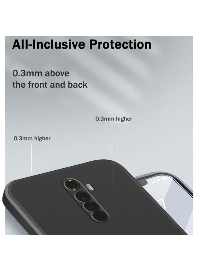 اس-توب جراب لهاتف OPPO Realme X2 Pro / Reno Ace بلون سادة من السيليكون السائل المقلد بحافة مستقيمة وغطاء حماية كامل مقاوم للسقوط - Image 4