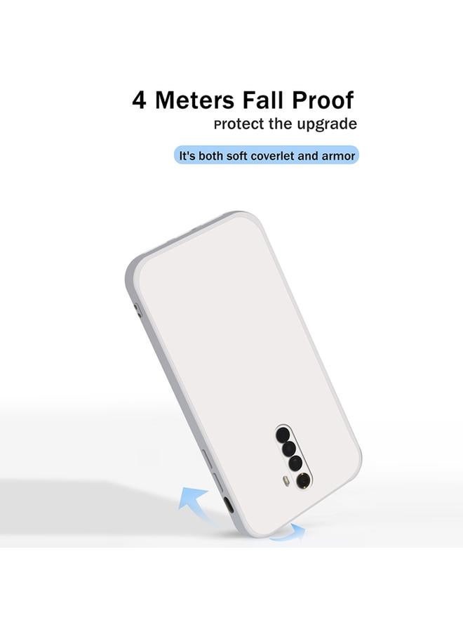 اس-توب جراب لهاتف OPPO Realme X2 Pro / Reno Ace بلون سادة من السيليكون السائل المقلد بحافة مستقيمة وغطاء حماية كامل مقاوم للسقوط - Image 5