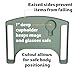 Sigo Green Walker Tray for Rolling Folding Walker Tray Table with Cup Holder for Standard Walkers Seniors Detachable Non Slip TV Accessories Basket Holding Plate Cups Clip On Small Bag Carrier - Image 4