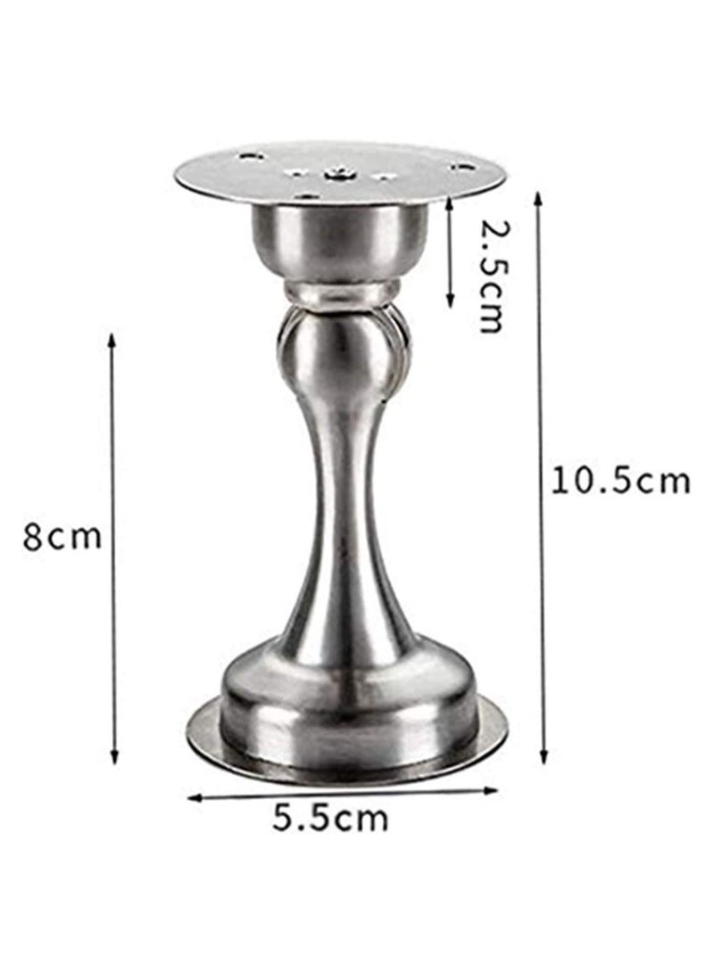 ROBUSTLINE Pack Of 4 Magnet Door Holder Stainless Seel Slip Resistant For Tiles Carpet Wood And Laminate Floors And Other Floor Surfaces Stop 3112  - Image 2