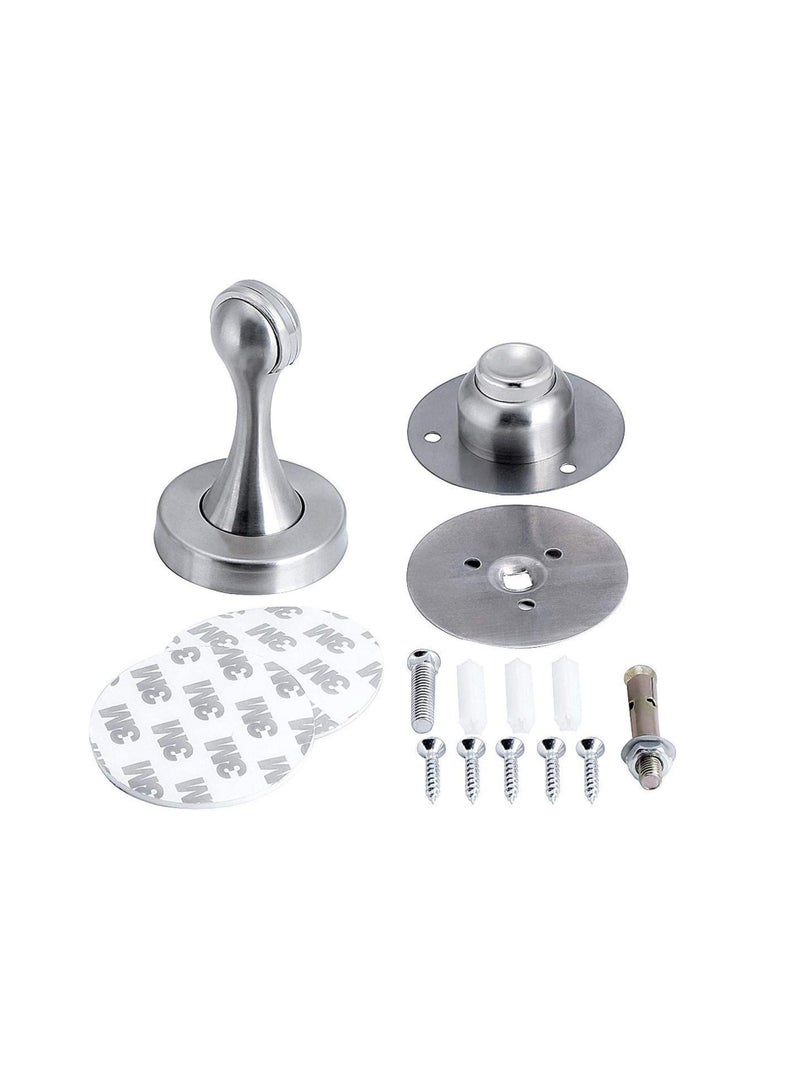 ROBUSTLINE Pack Of 4 Magnet Door Holder Stainless Seel Slip Resistant For Tiles Carpet Wood And Laminate Floors And Other Floor Surfaces Stop 3112  - Image 3