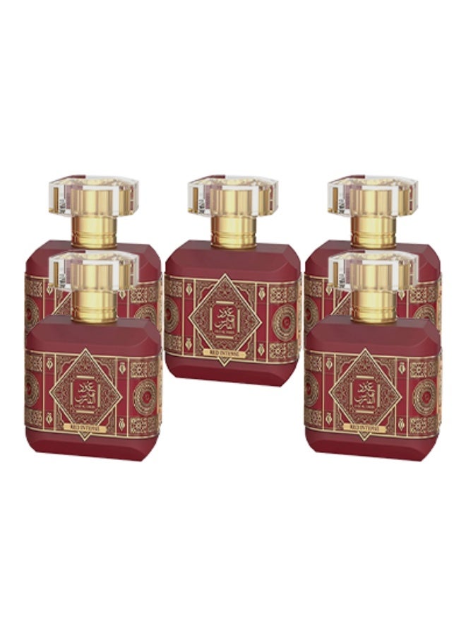 Al Fares 5 Pieces Oud Al Fares Red Intense Perfume For Women 100ml EDP - Image 1