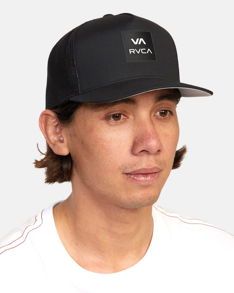 RVCA Men's Trucker Hat, Structured Hat with Stretch Mesh Back, Adjustable Snapback Closure - Image 5