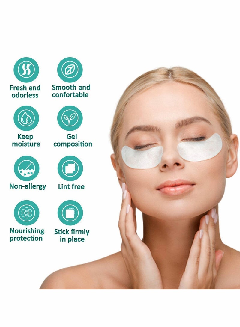 50 زوج من وسادات جل تحت العين خالية من الوبر لتمديد الرموش - مثالية لصالونات التجميل (بنفسجي) - Image 4