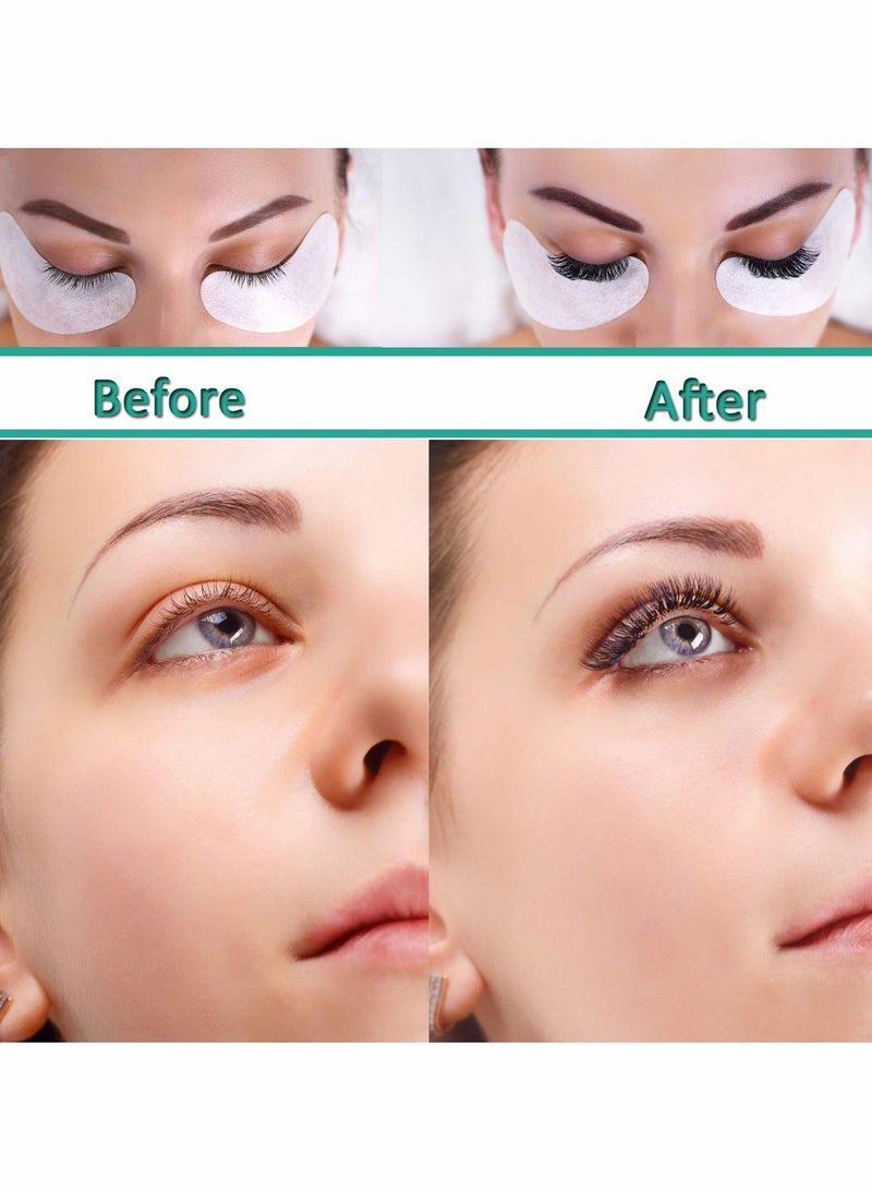 50 زوج من وسادات جل تحت العين خالية من الوبر لتمديد الرموش - مثالية لصالونات التجميل (بنفسجي) - Image 3