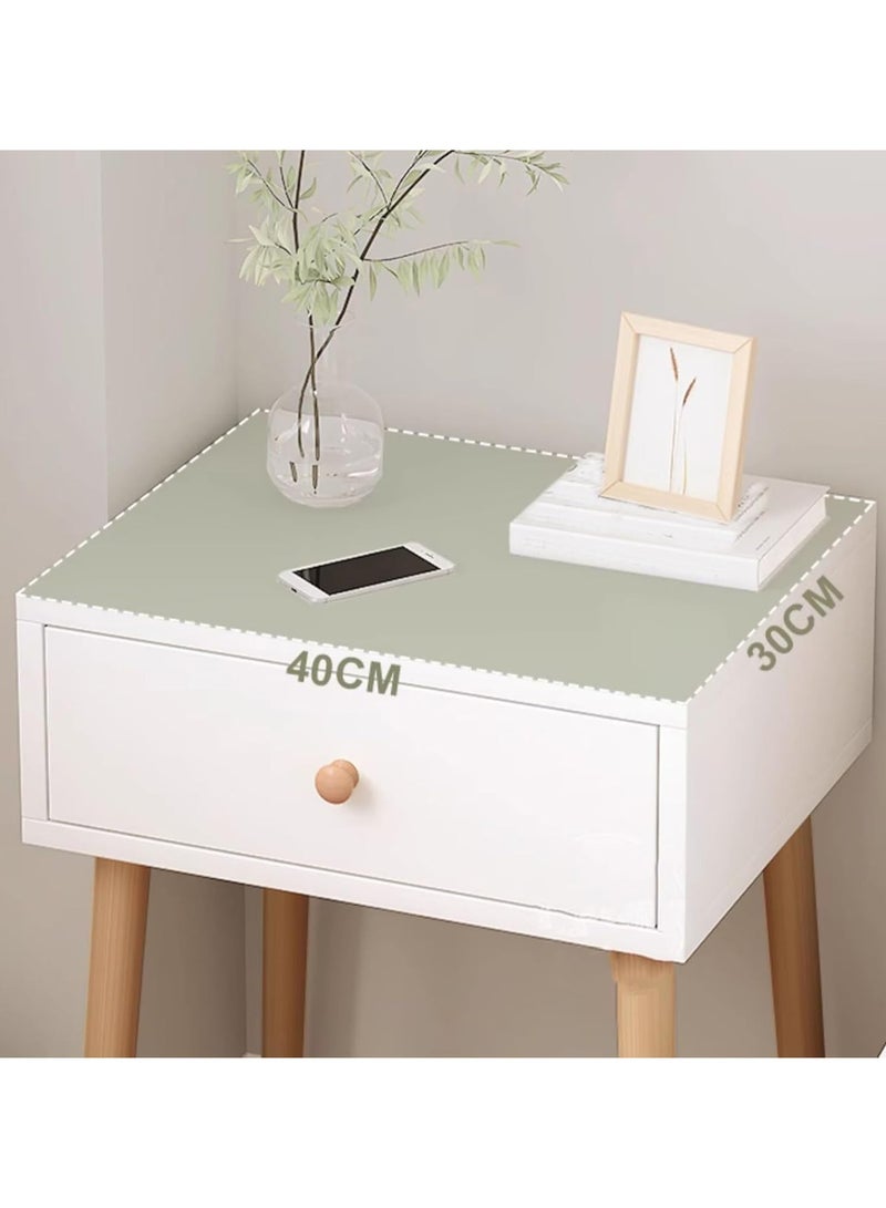 Beauenty White Mid Century Modern Nightstand, Wood End Table for Living Room, Bed Side Table, Night Stand with Drawer and Shelf, Sturdy Construction, Easy Assembl (Single-layer single drawer) - Image 4