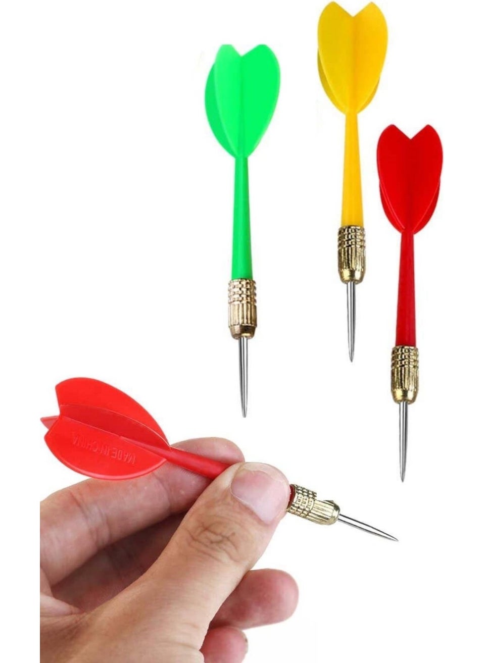 HELLOVE Dart Arrow 3 Pack Spare Dart Tips Metal Tip Dart Needle  - Image 1
