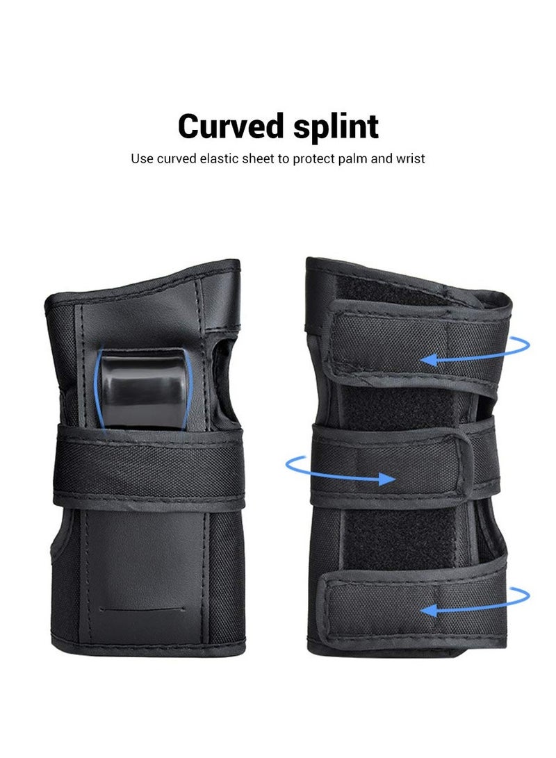 Kids Adults Protective Gear Wrist Guard, with Palm Protection Pads, for Multi Sports Skiing Skateboarding Inline Roller Skating Cycling Biking, Adjustable, for First Time Learner(1 Pair)(M) - Image 5