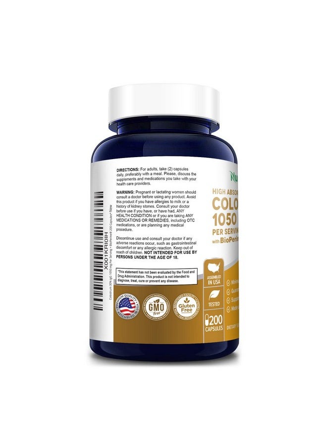 NusaPure - Colostrum 1050Mg 30% Igg 200 Capsules (Nongmo & Gluten Free) With Bioperine - Image 1