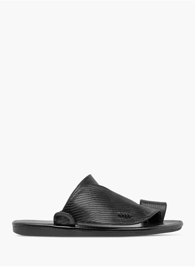 ال بي ال من شو اكسبرس Men Textured Slip-On Arabic Sandals with Toe Loop Ramadan Collection