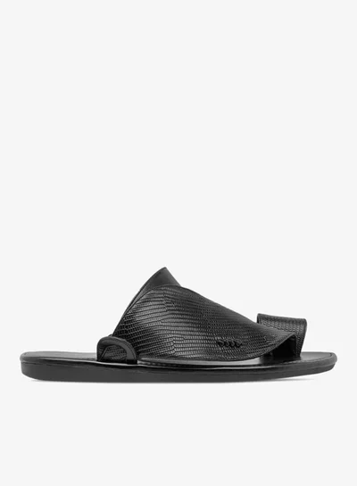 LBL by Shoexpress Men Textured Slip-On Arabic Sandals with Toe Loop Ramadan Collection