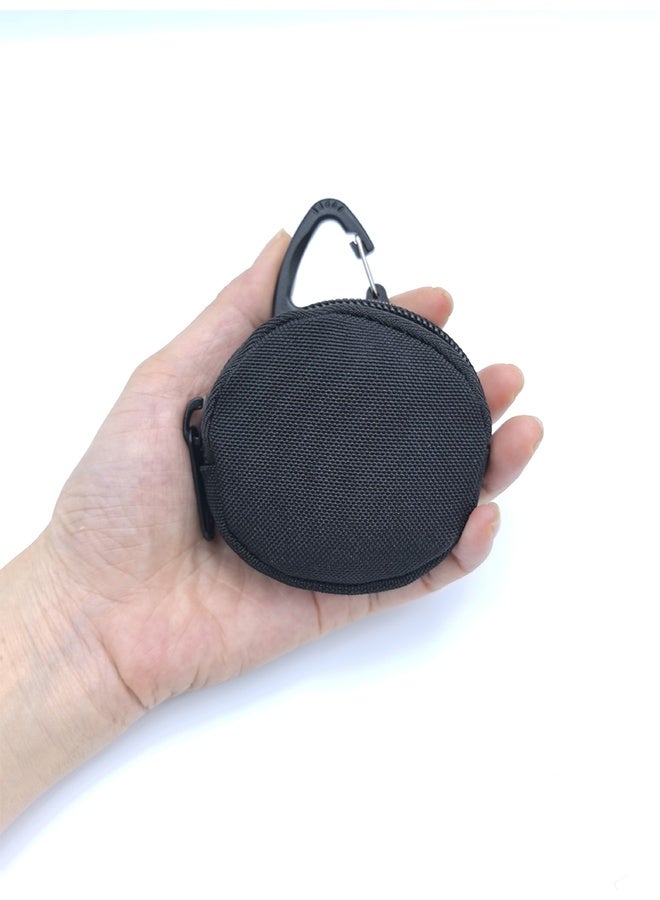 2Pcs Coin Pouch Holder,  Small Keychain Coin Purse with Triangle Buckle for Outdoor Travelling, Hiking, Fishing, Cycling, Hunting, etc - Image 2