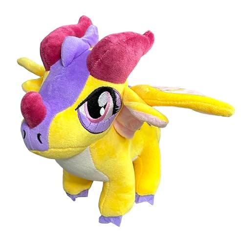 EASELR Wings of Fire Dragon Plush Toy Rainwing Dragon Stuffed Animals Pterosaur Plush Flying Dragon Pillow Plushies Gifts for Fans Kids Boys Girls Kinkajou - Image 1