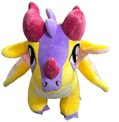 EASELR Wings of Fire Dragon Plush Toy Rainwing Dragon Stuffed Animals Pterosaur Plush Flying Dragon Pillow Plushies Gifts for Fans Kids Boys Girls Kinkajou - Image 5