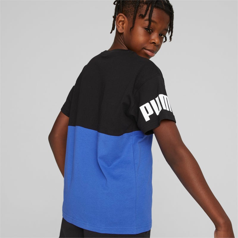 PUMA Power Boys Blue T-shirt - Image 4
