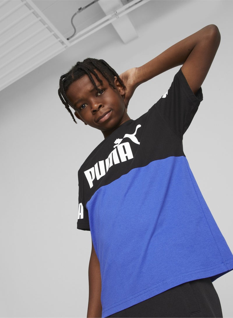 PUMA Power Boys Blue T-shirt - Image 1