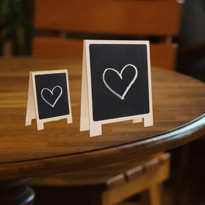 Chalkboard Sign with Wood Base, Double Sided for Home Decor and Event Use - Image 4