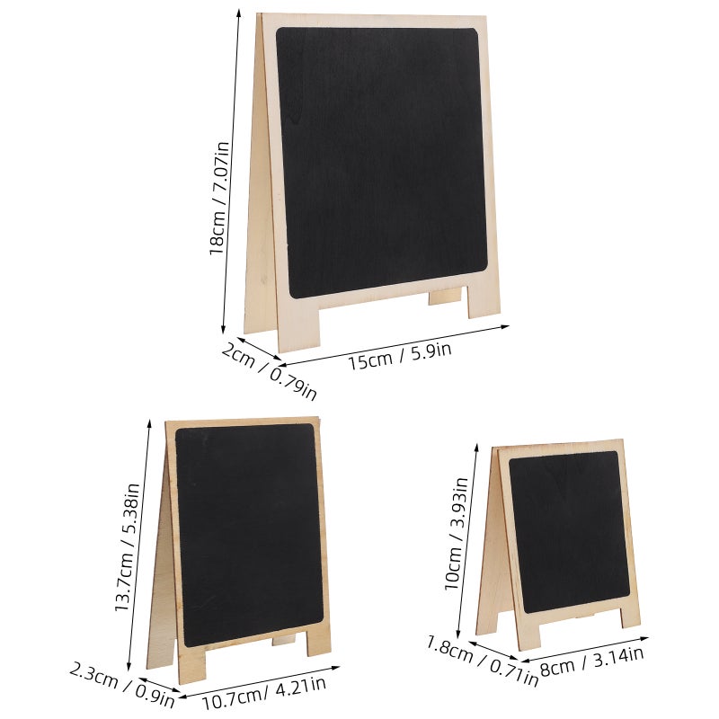 Chalkboard Sign with Wood Base, Double Sided for Home Decor and Event Use - Image 2