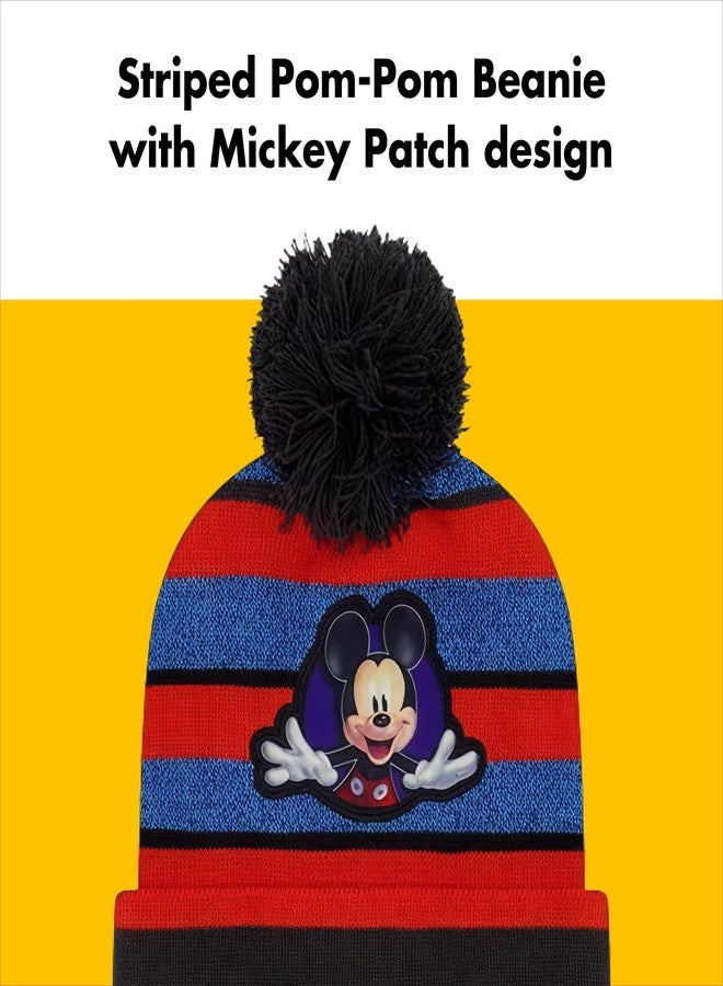 Mickey Mouse Boys Toddler Winter Hat, Scarf & Mittens Set For Ages 2-4 Or Hat, Scarves & Kids Gloves Sets For Ages 4-7 - Image 3