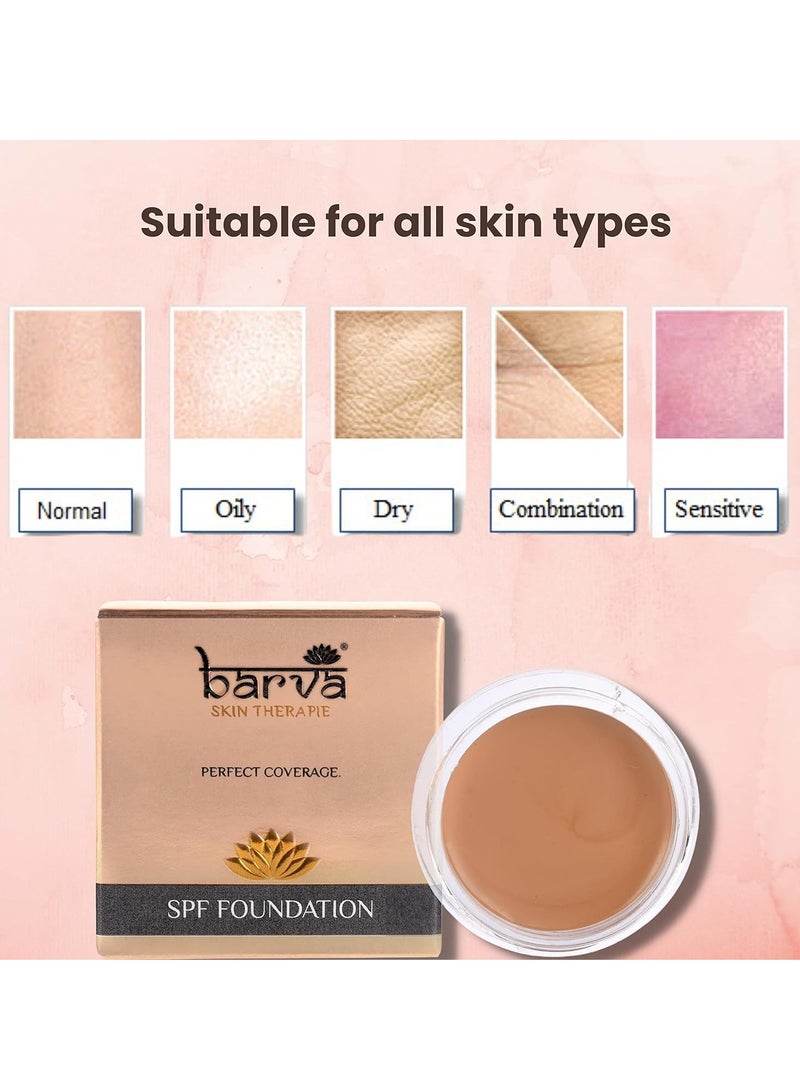 Barva SPF 20 2 in 1 Cream Foundation and Concealer Perfect for All Skin Tones 9G Beige - Image 3