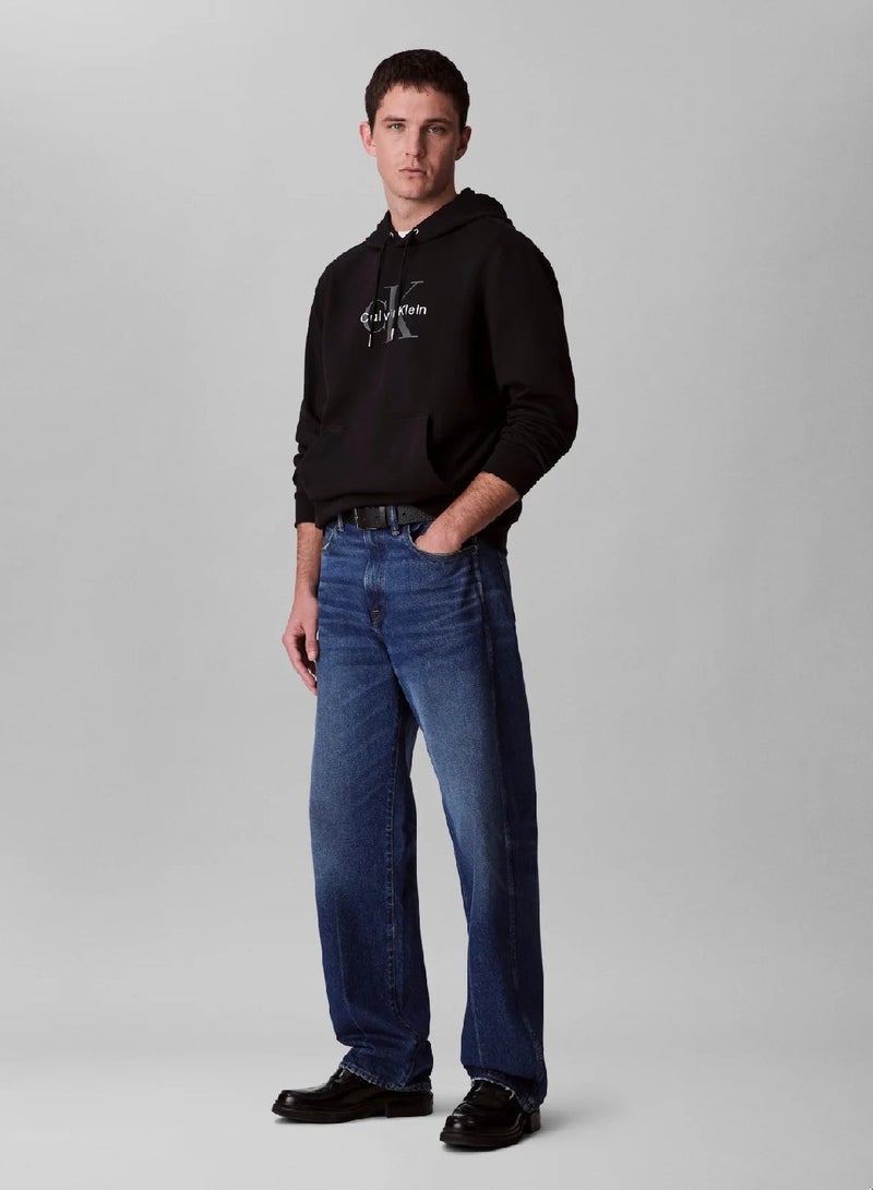 Calvin Klein Jeans Monogram Logo French Terry Hoodie - Image 3