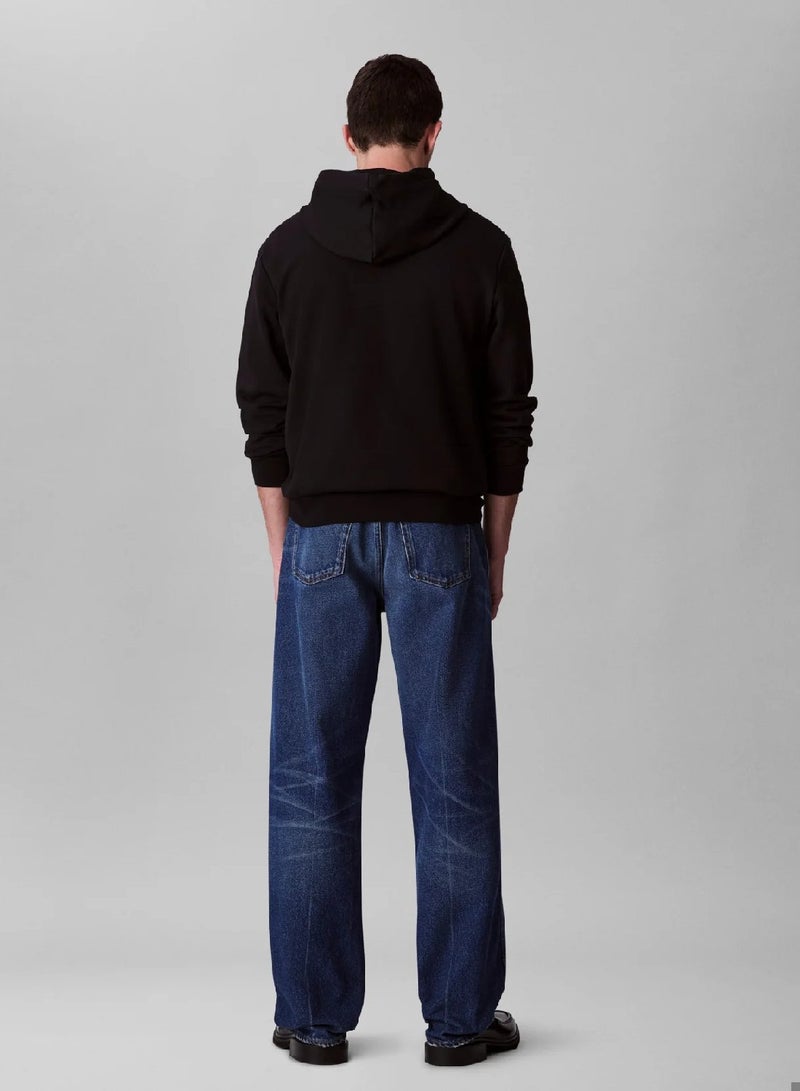 Calvin Klein Jeans Monogram Logo French Terry Hoodie - Image 2