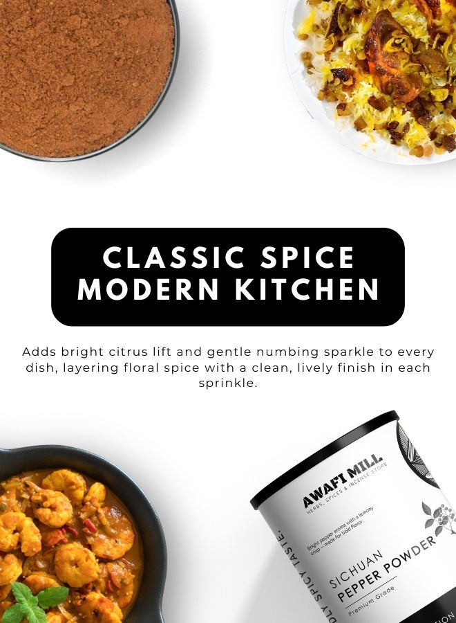 AWAFI MILL Chinese Sichuan Peppercorn (Szechuan Pepper) | Fragrant Red Pepper Husk for Stir-Fries, Hot Pot, Noodles and Spice Blends - 100 g | 3.5 Oz - Image 4